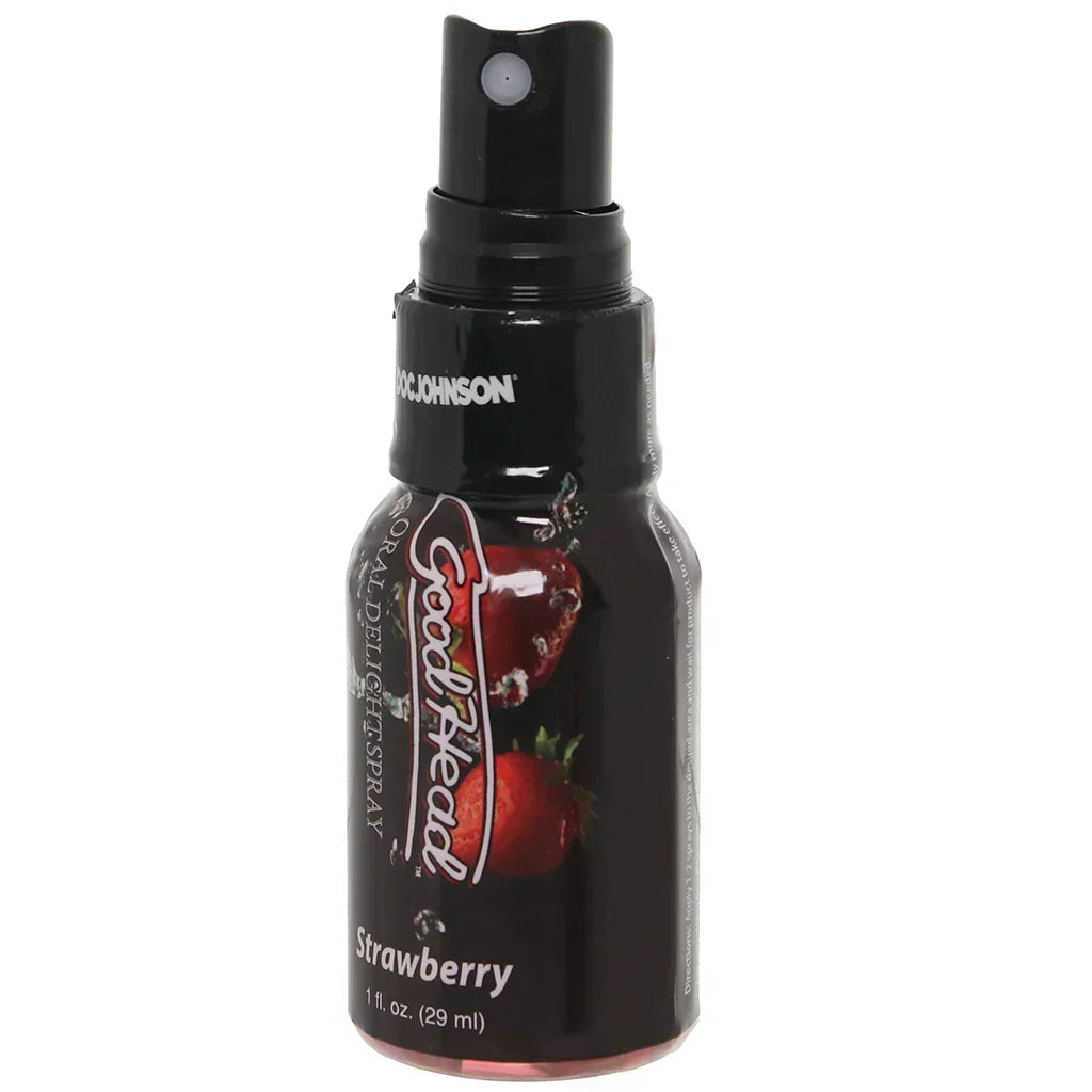 GoodHead Oral Delight Spray 1oz in Strawberry – Heaven Boutique Edmonton – side view
