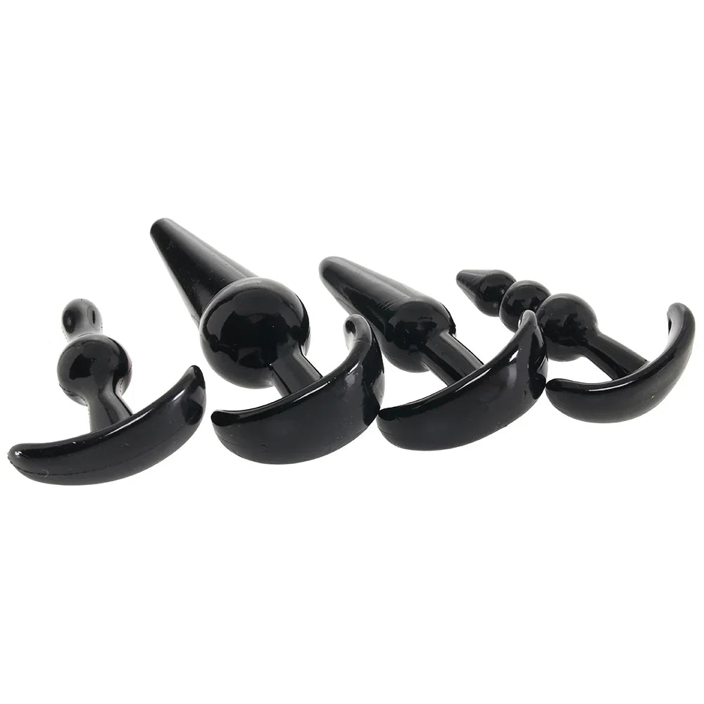 No.80 4-Piece Butt Plug Set – Edmonton adult store – close-up view