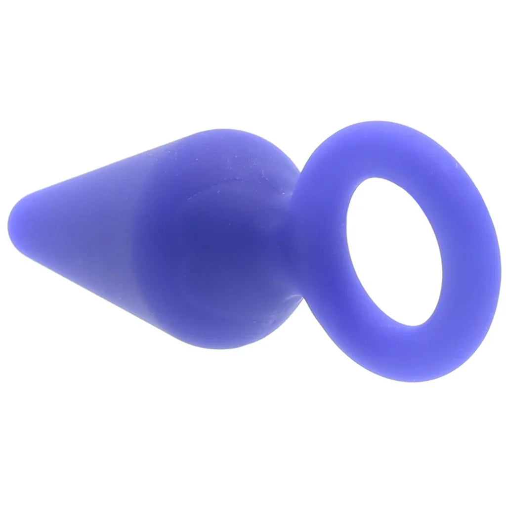 Luxe Candy Rimmer Small Butt Plug in Indigo – Heaven Boutique Edmonton – side view