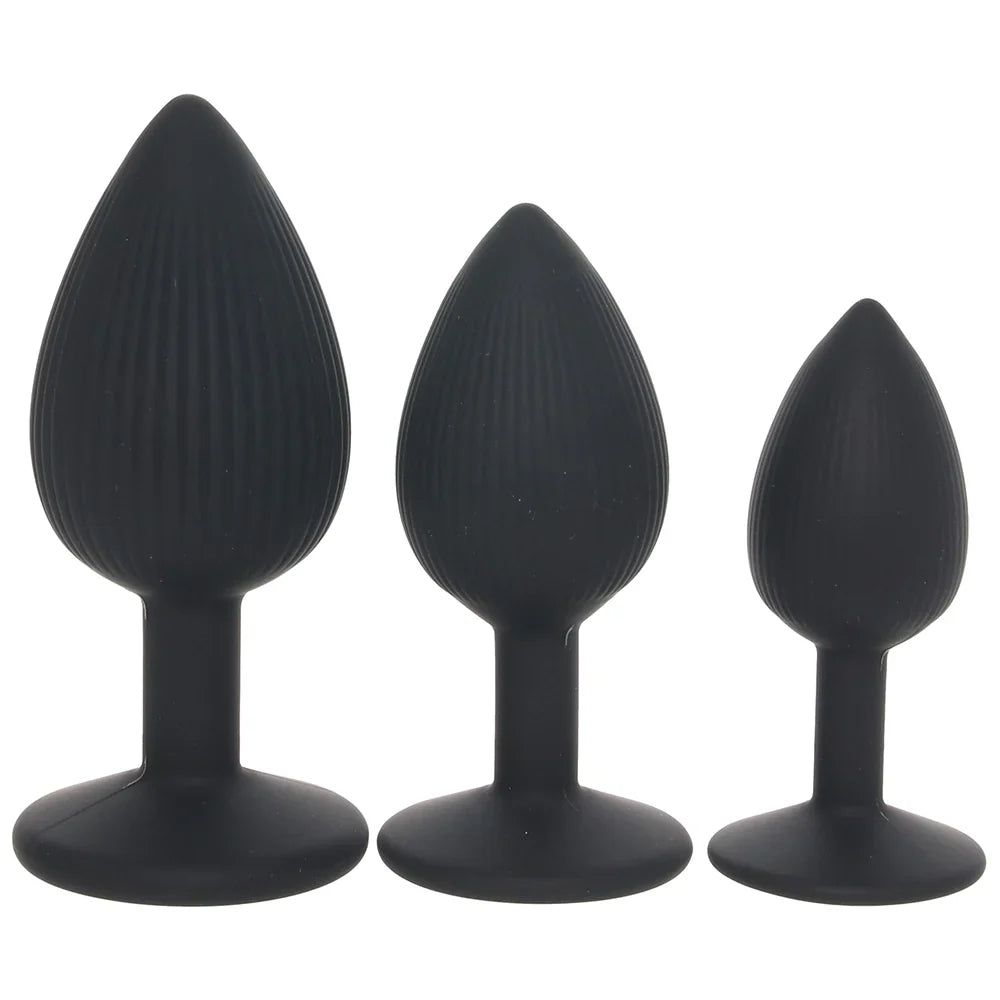 Renegade Triple Ace Silicone Butt Plug Kit – Heaven Boutique Edmonton – side view