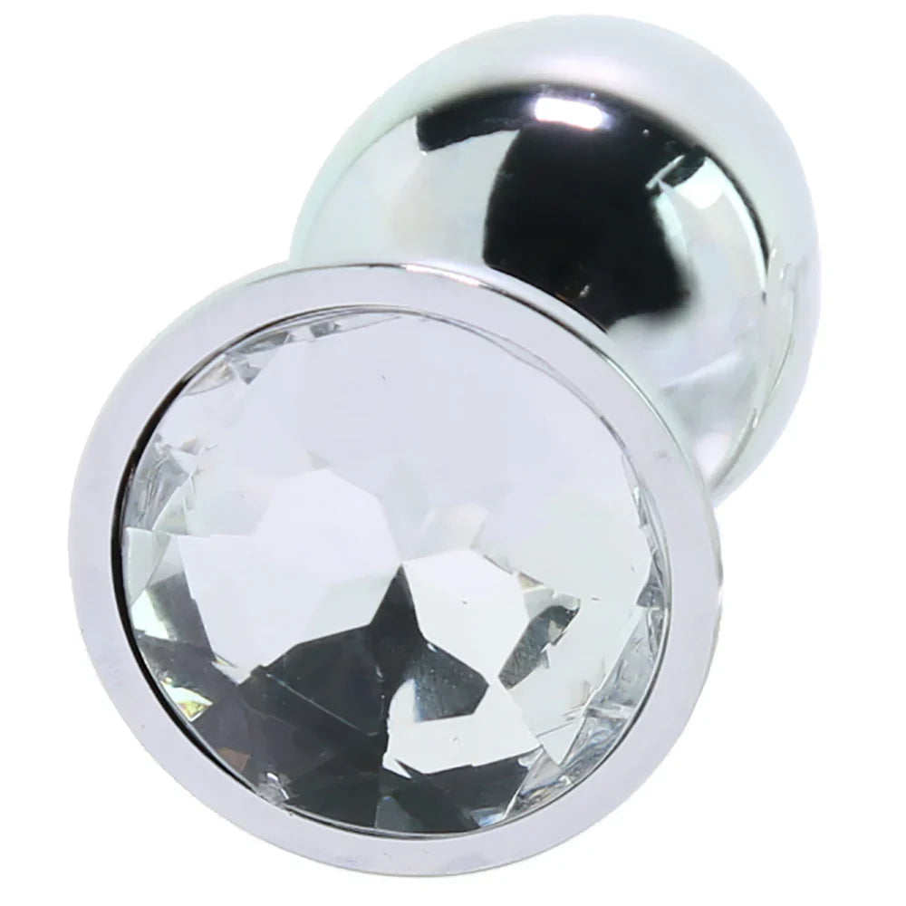 Booty Sparks Clear Gem Anal Plug in Small – Edmonton adult store – close-up view