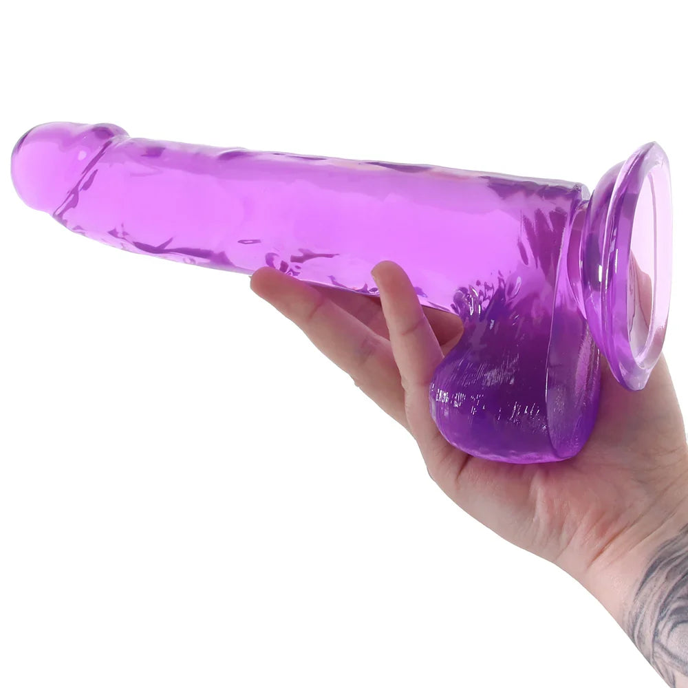 Size Queen 8 Inch Jelly Dildo in Purple Edmonton – product detail