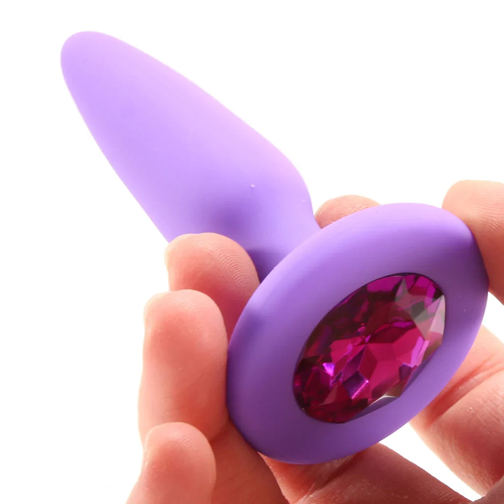 Glams Mini Purple Gem Silicone Butt Plug Edmonton – product detail