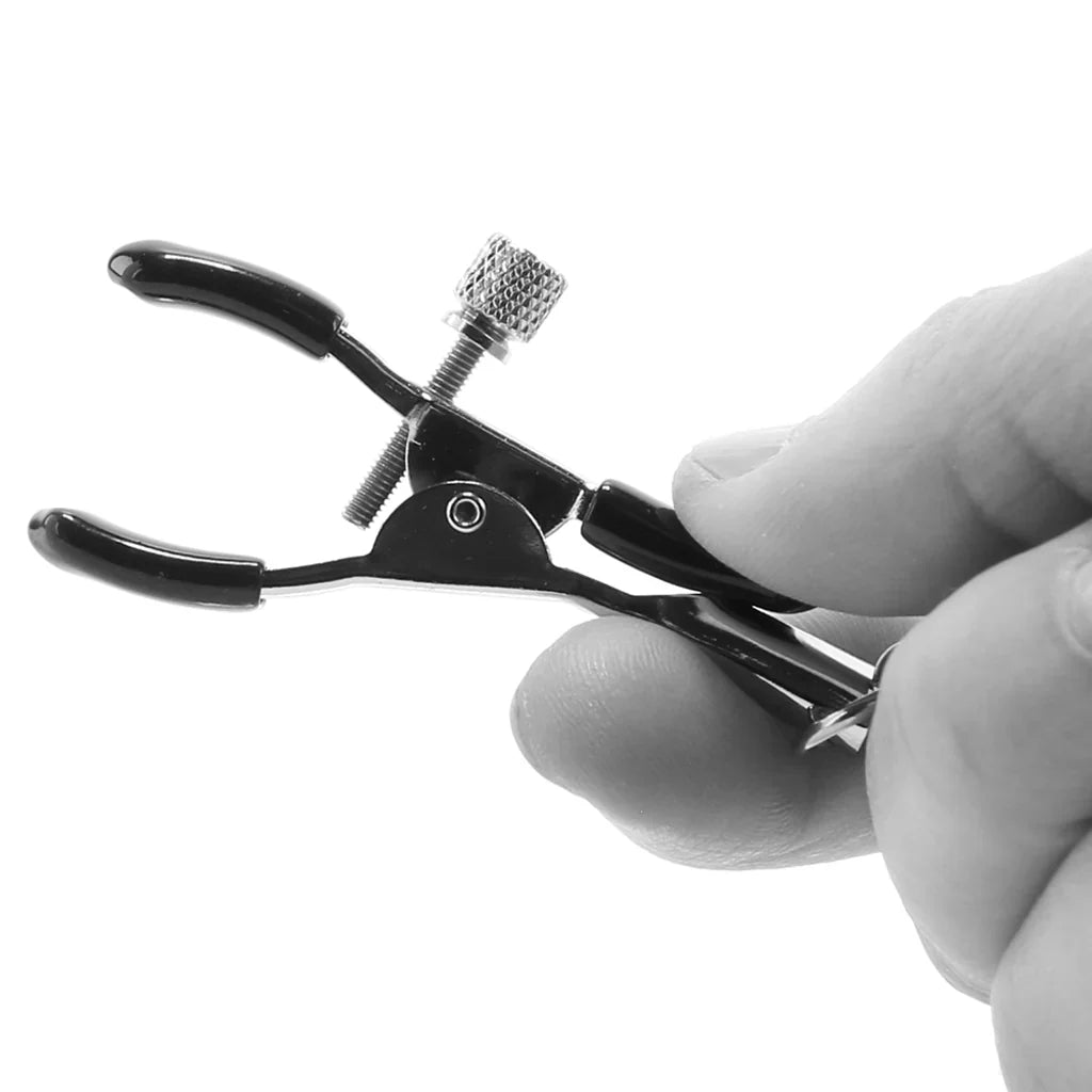 nipple play Bull Nose Nipple Clamps – Edmonton adult store – close-up view