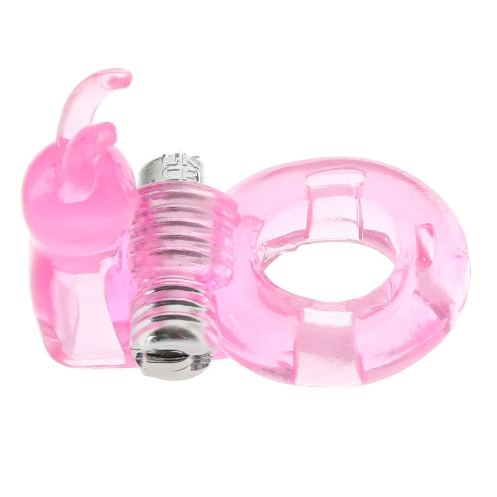 Basic Essentials Bunny Enhancer Vibrating Cock Ring – Edmonton adult boutique – features