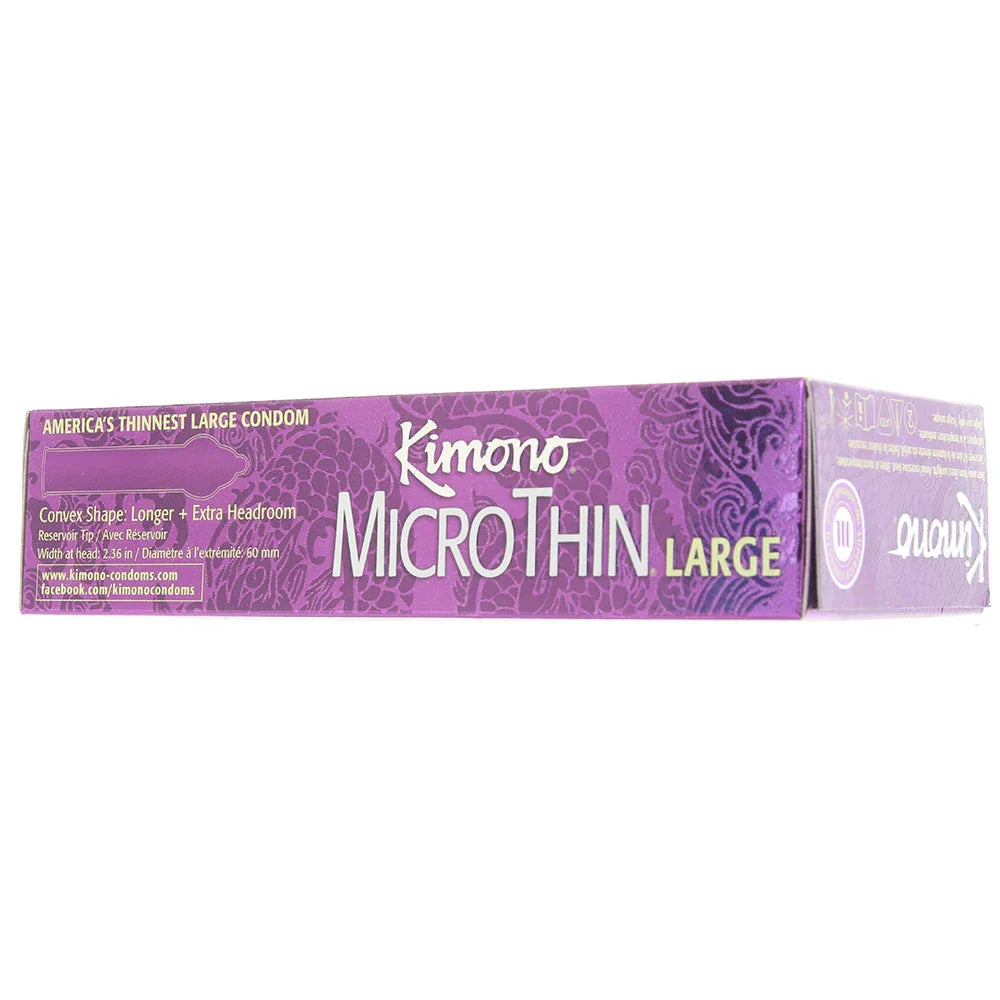 Kimono MicroThin Plus Large Condoms in 12 Pack Edmonton – product detail