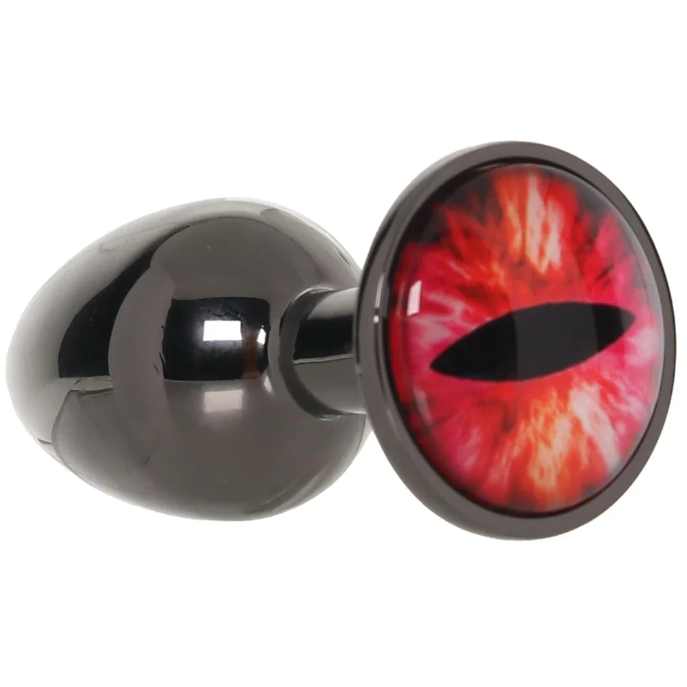 Creature Cocks Sinister Eye Metal Butt Plug in Small - Small – Edmonton adult store – close-up view