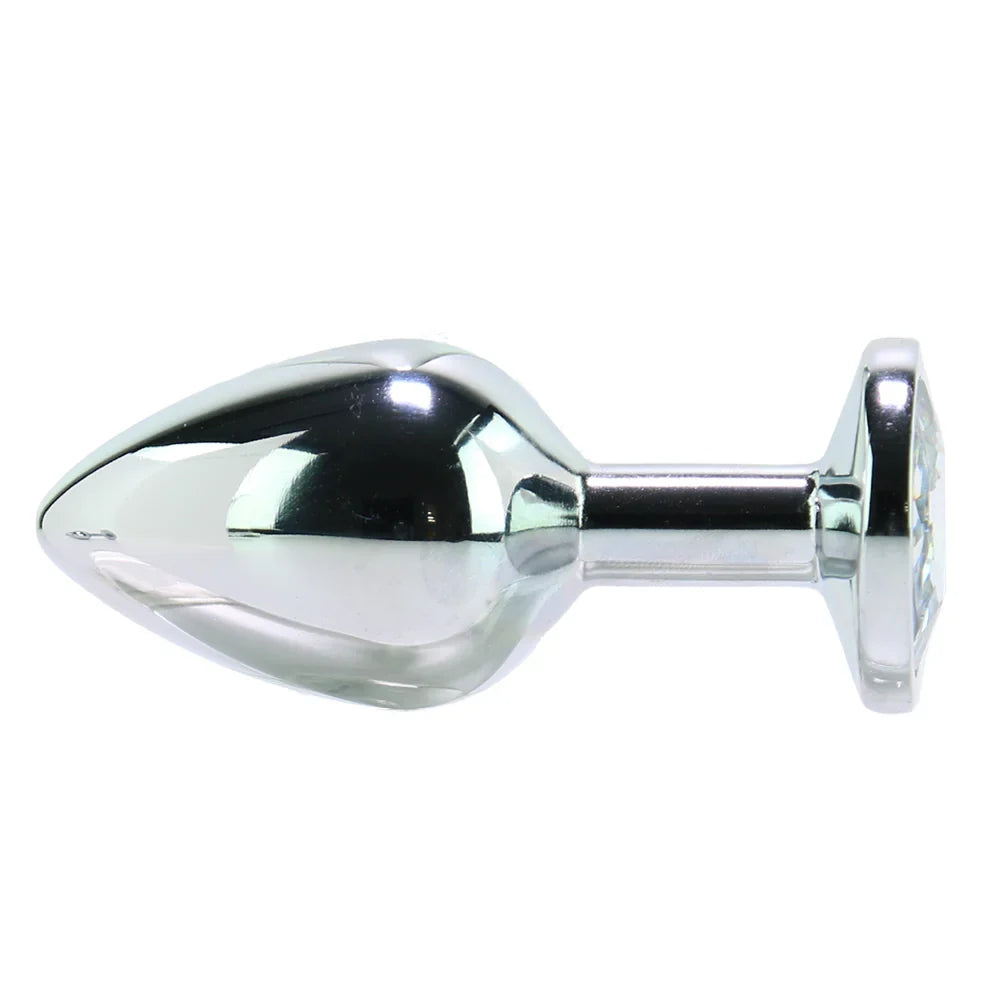 Booty Sparks Clear Gem Anal Plug in Small – Heaven Boutique Edmonton – side view