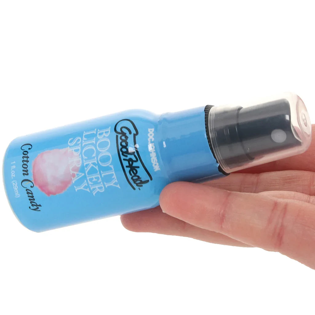 GoodHead Booty Licker Spray 1fl.oz/29ml in Cotton Candy – Edmonton adult store – close-up view