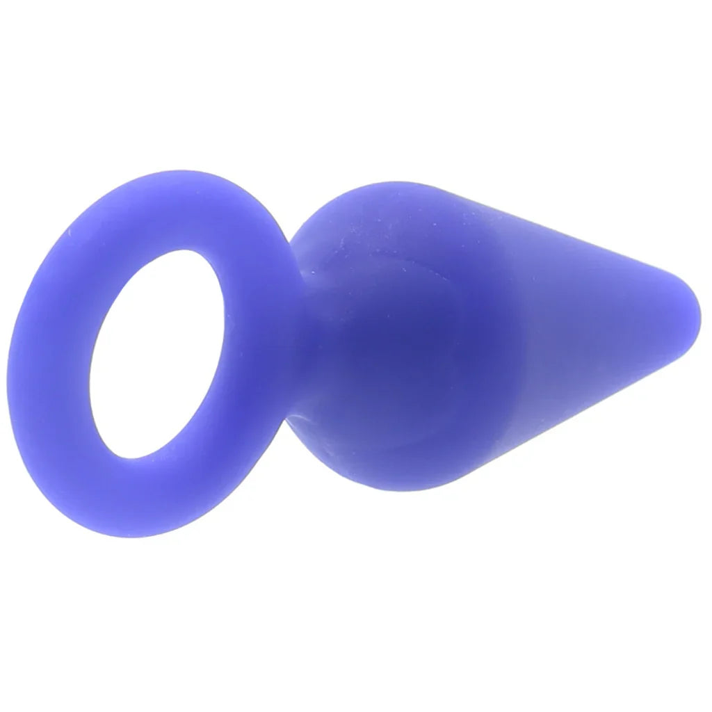 Luxe Candy Rimmer Small Butt Plug in Indigo – Edmonton adult store – close-up view