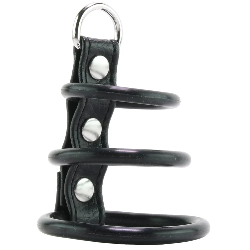 Blue Line 3 Ring Silicone Gates of Hell with Leash Lead Edmonton – product detail