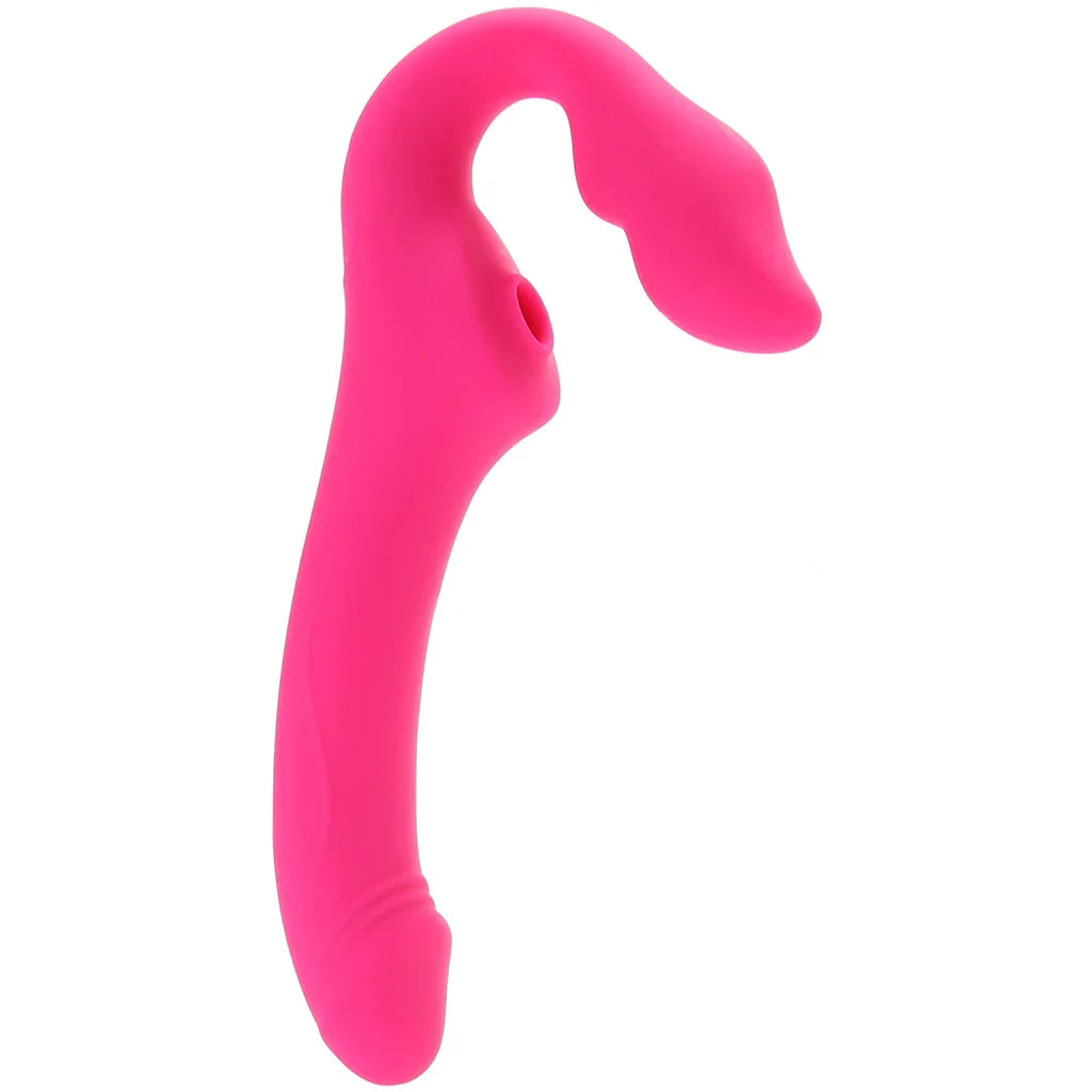 Strap U Mighty Licker Strapless Strap-On Vibe – Edmonton adult store – close-up view