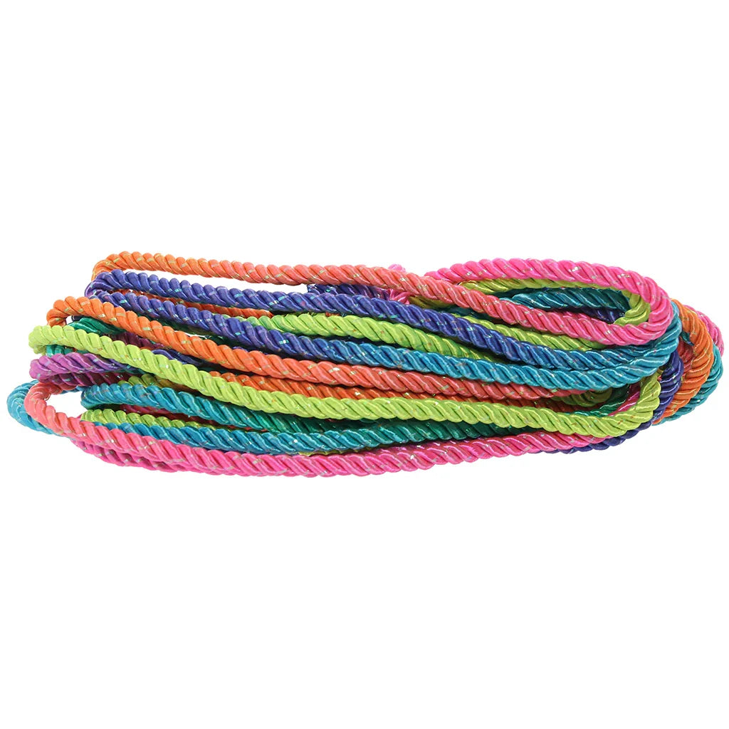 Ouch! 32.8'/10m Bondage Rope in Vibrant Rainbow – Heaven Boutique Edmonton – side view