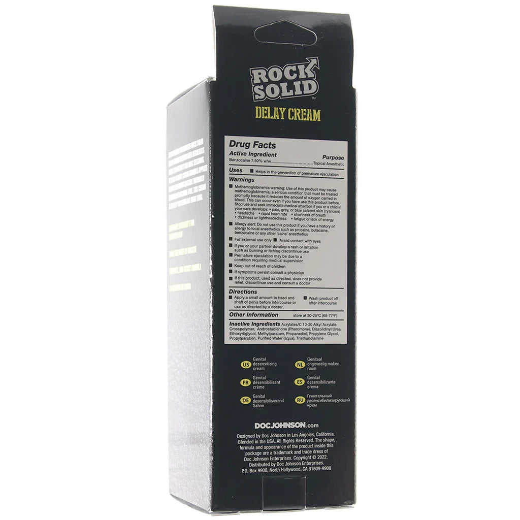 Rock Solid Delay Cream in 2oz - 2oz Edmonton – product detail