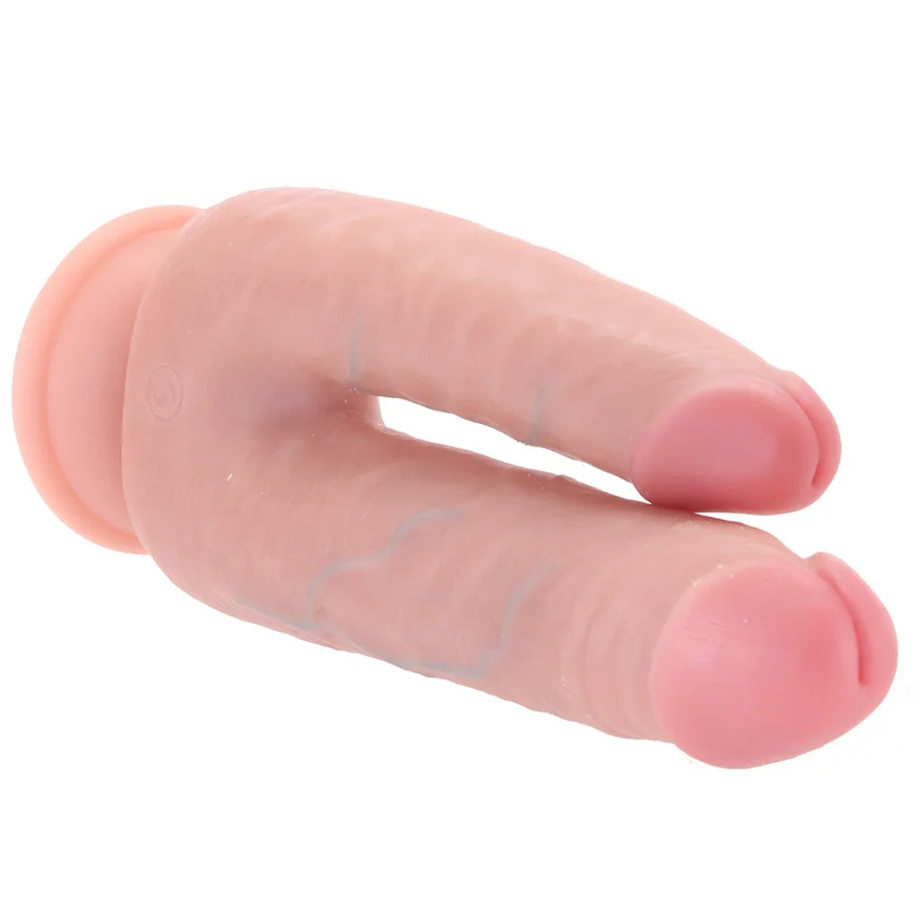 RealRock Double Trouble 5 and 6 Inch Double Dildo in Light – Edmonton adult boutique – features