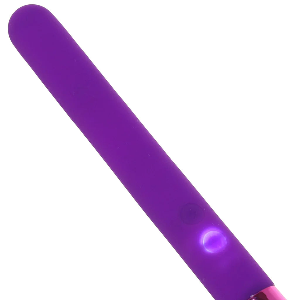 Vala Fiercely Powerful Silicone Flower Vibe in Purple – Heaven Boutique Edmonton – side view