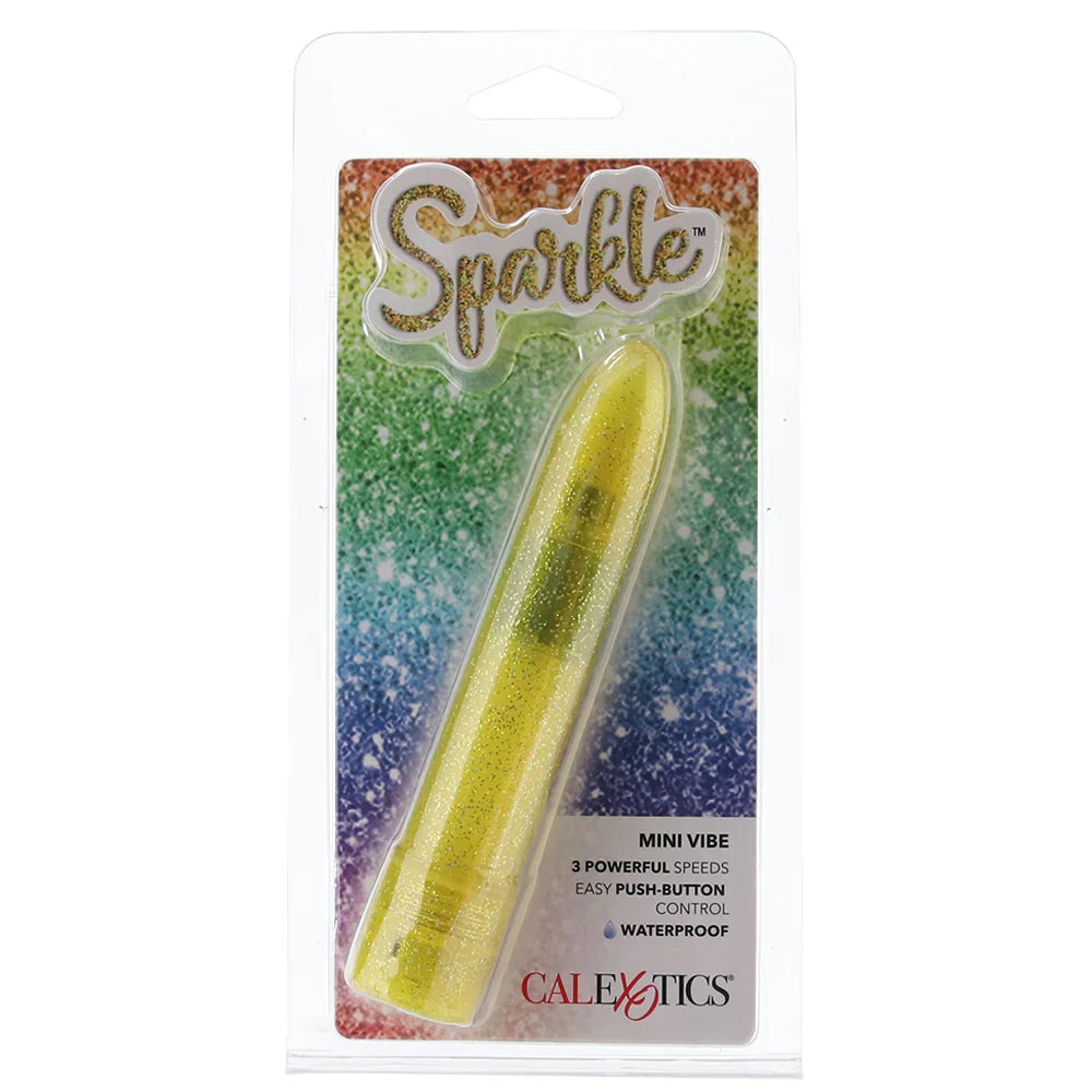 Sparkle Mini Vibe in Yellow – Edmonton adult store – close-up view