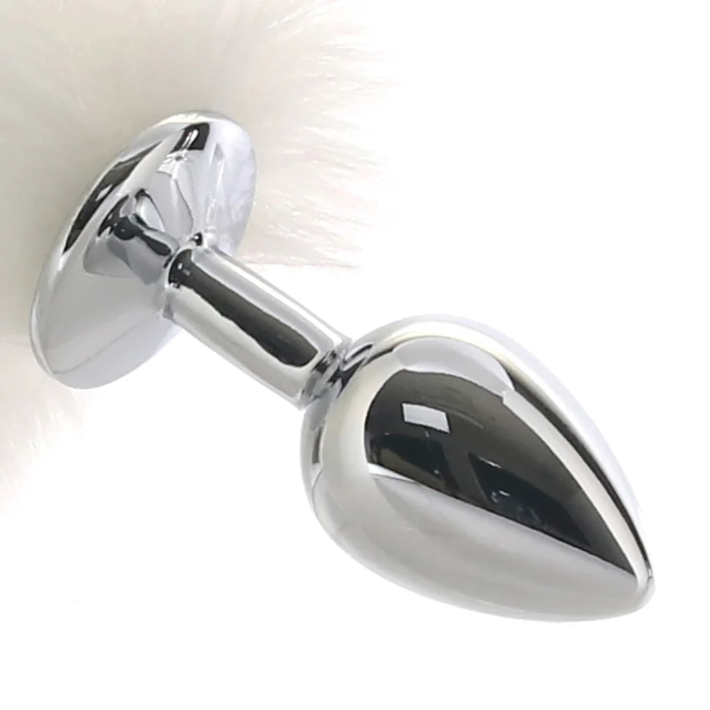 Running Wild White Tail Plug – Heaven Boutique Edmonton – side view