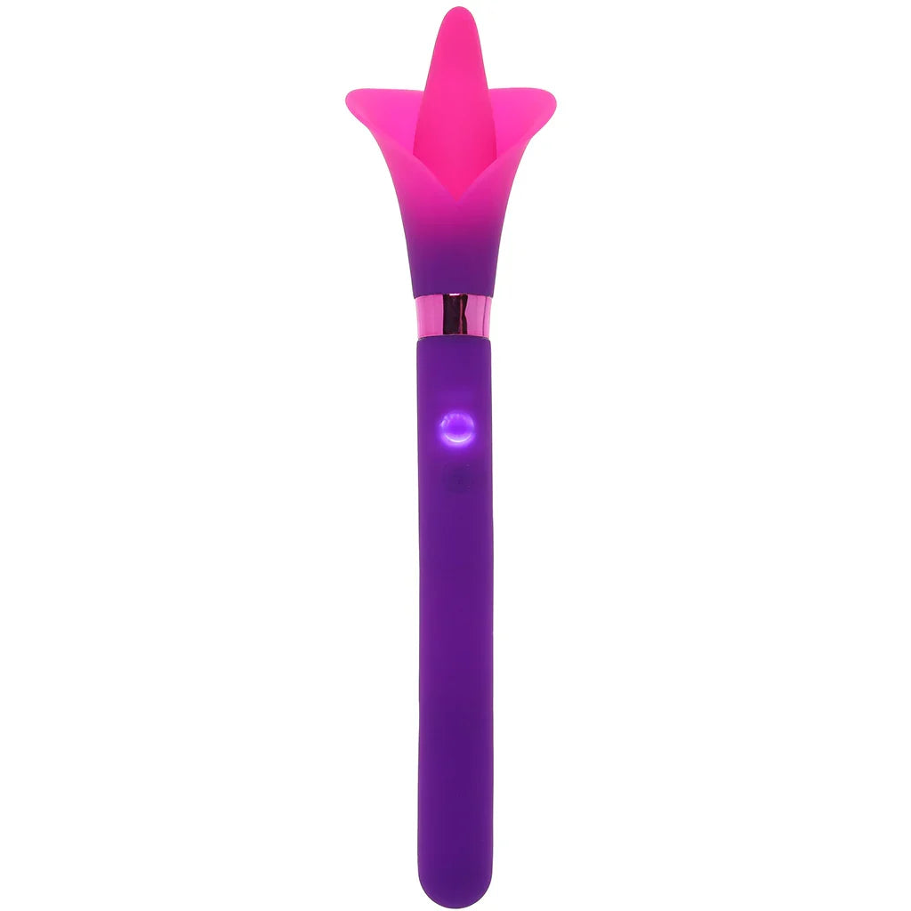 Vala Fiercely Powerful Silicone Flower Vibe in Purple – Edmonton – lifestyle image