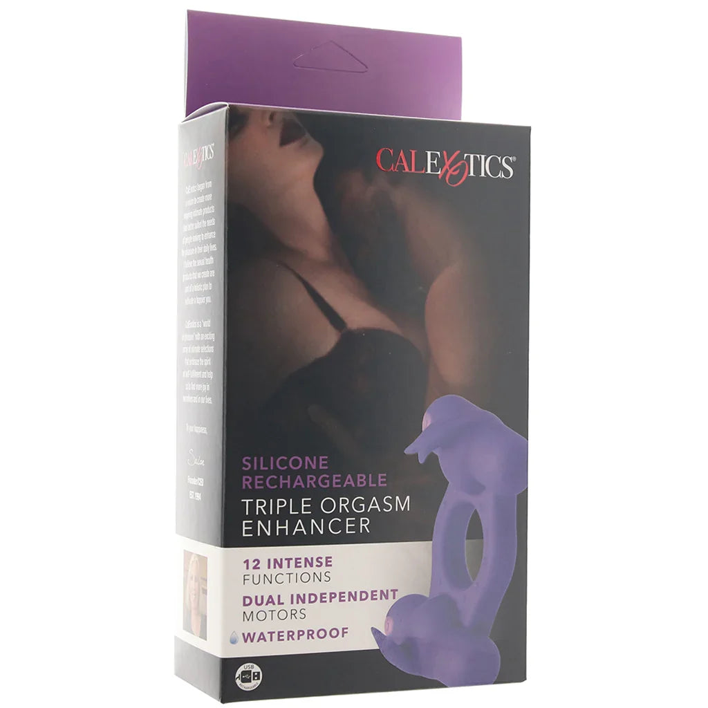 Silicone Triple Orgasm Enhancer Vibrating Ring — buy in Edmonton | Heaven Boutique
