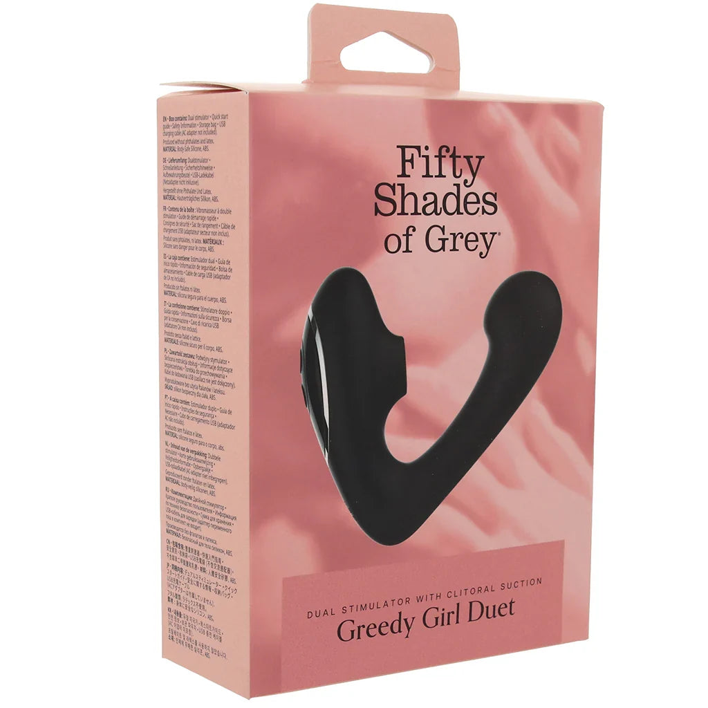 Greedy Girl Duet Stimulator with Clitoral Suction — buy in Edmonton | Heaven Boutique