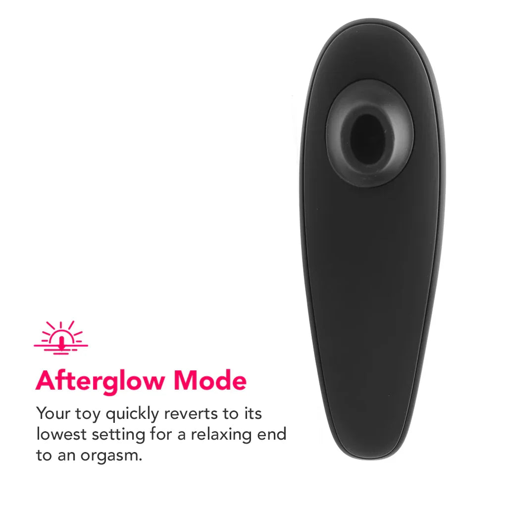Womanizer Classic 2 Pleasure Air Stimulator in Black – Edmonton adult shop – in use view