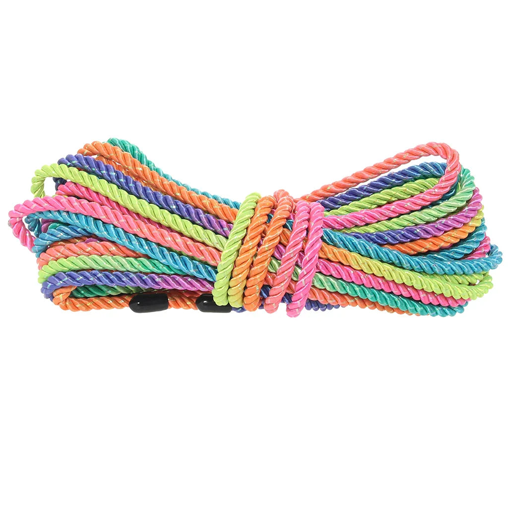 Ouch! 32.8'/10m Bondage Rope in Vibrant Rainbow – Edmonton – lifestyle image
