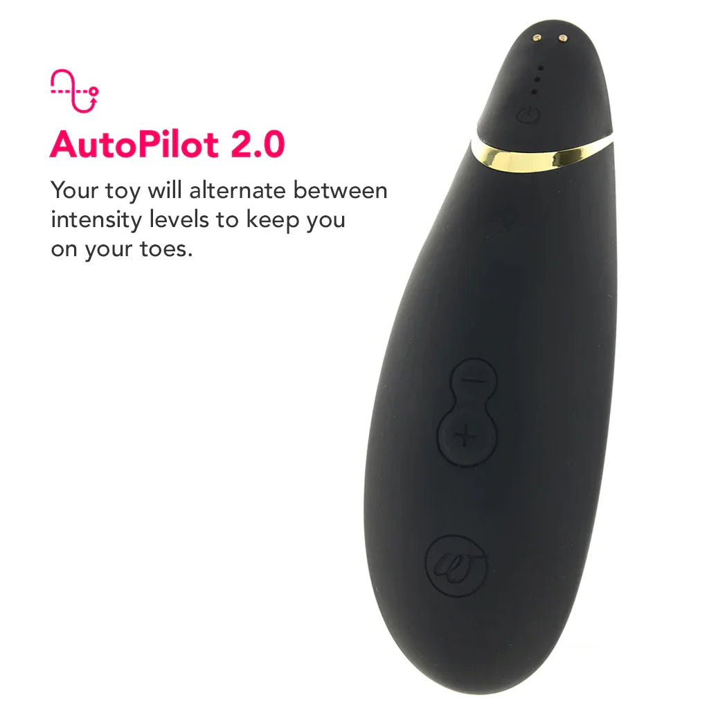 Womanizer Premium 2 Pleasure Air Stimulator in Black – Edmonton adult boutique – features