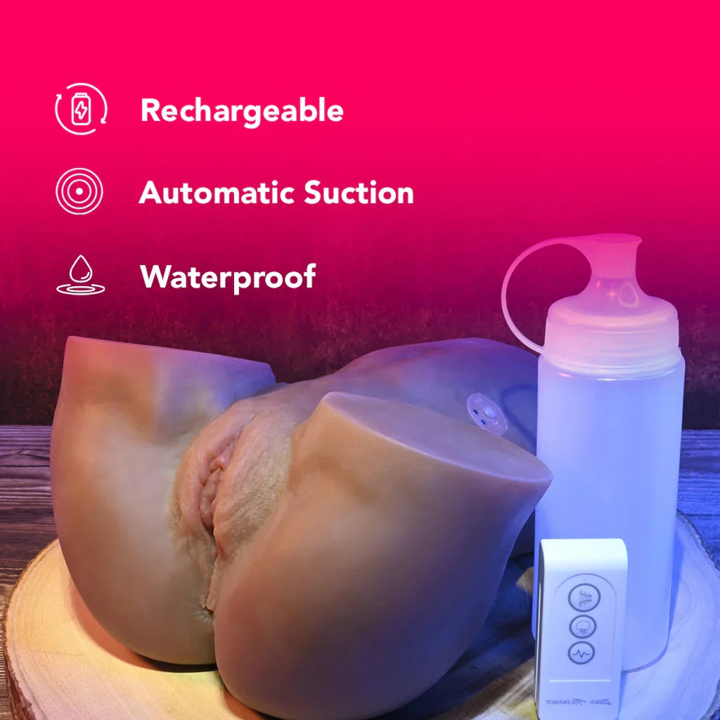 Rear Beauty Sucking & Vibrating Masturbator in Dark Edmonton – product detail