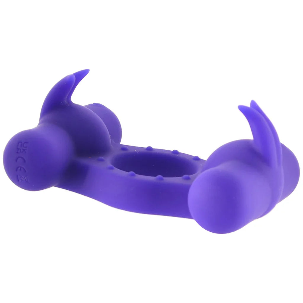 Silicone Triple Orgasm Enhancer Vibrating Ring – Heaven Boutique Edmonton – side view