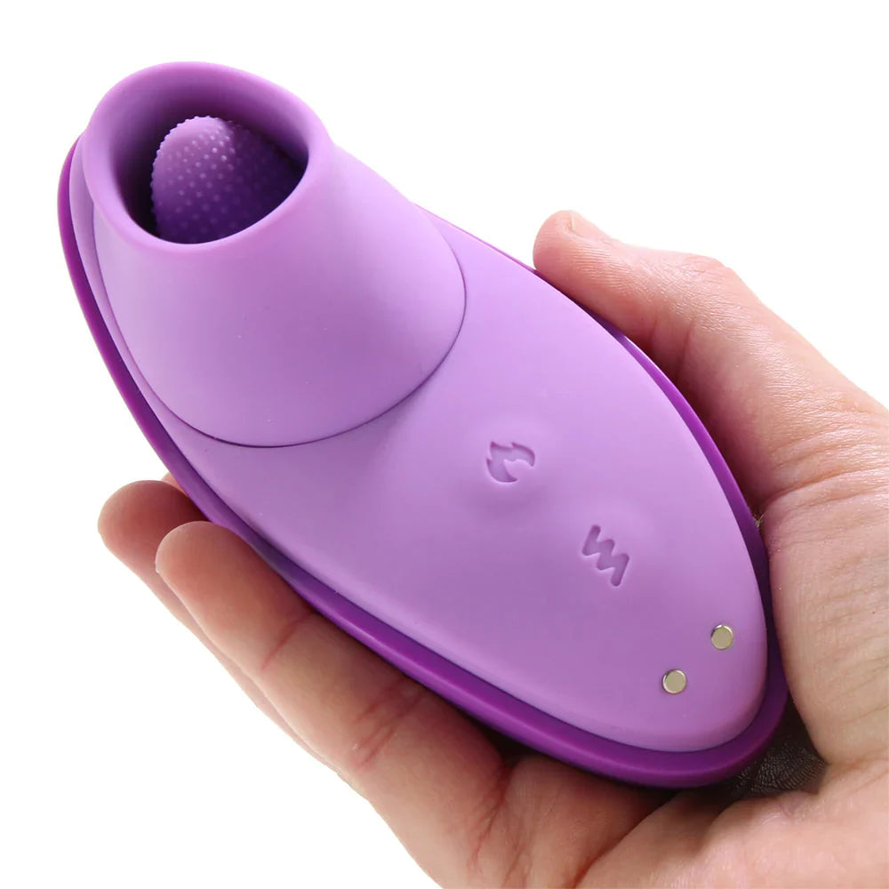 Fantasy For Her Silicone Fun Tongue Vibe – Heaven Boutique Edmonton – side view