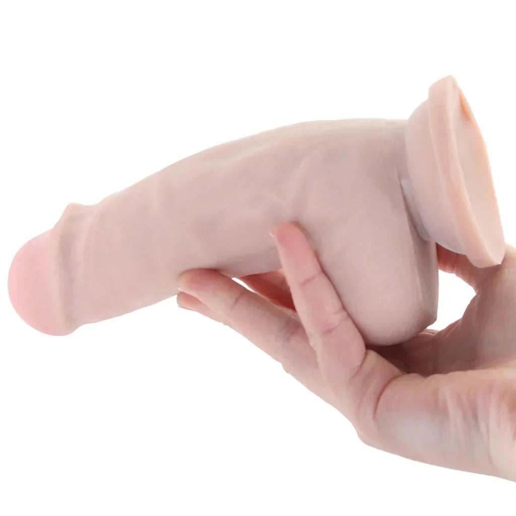 Dr. Skin Plus 7 Inch Girthy Poseable Dildo in Vanilla Edmonton – product detail