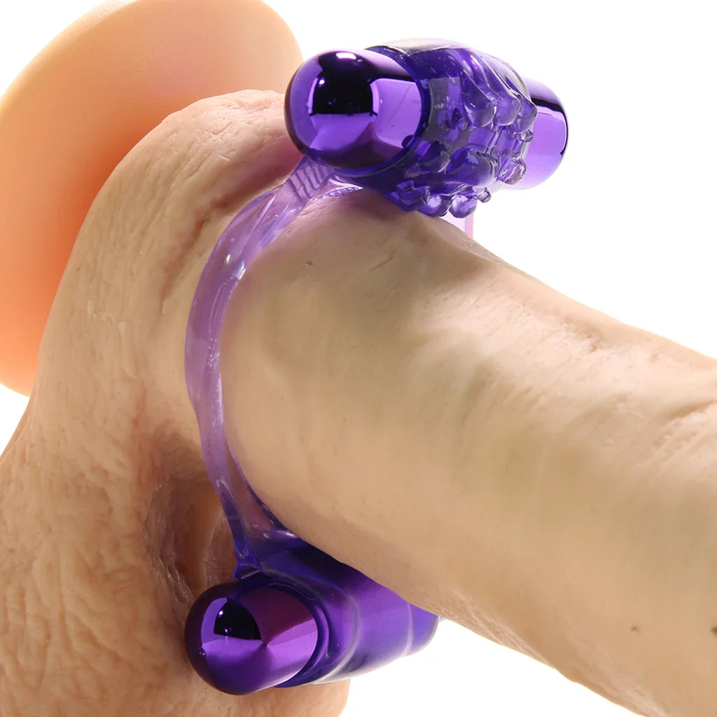 Duo-Vibrating Super Ring in Purple – Edmonton adult boutique – features