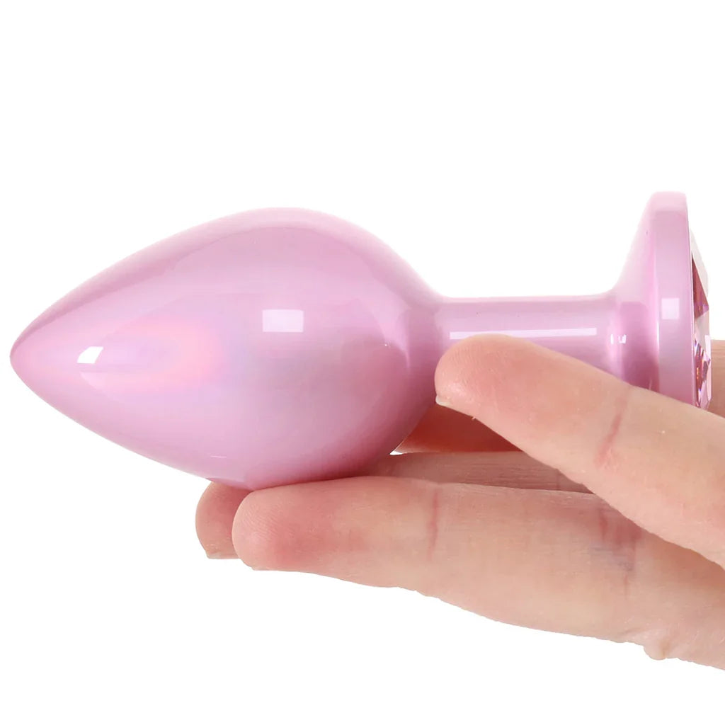 Rear Assets Pink Metal Butt Plug in Medium - Medium Edmonton – product detail