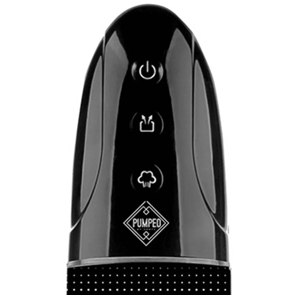 Pumped Rechargeable Automatic Luv Pump in Black – Edmonton adult store – close-up view