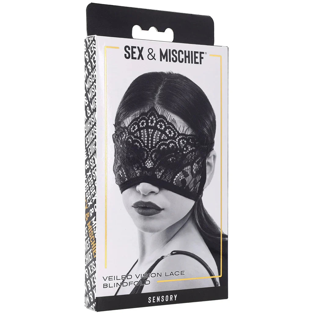 S&M Veiled Vision Lace Blindfold — buy in Edmonton | Heaven Boutique