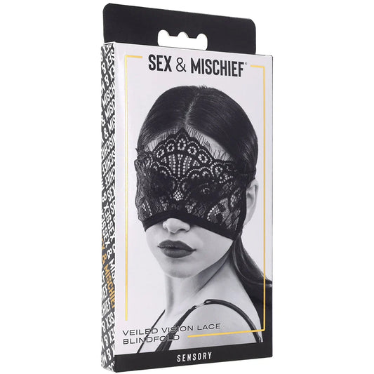 S&M Veiled Vision Lace Blindfold — buy in Edmonton | Heaven Boutique