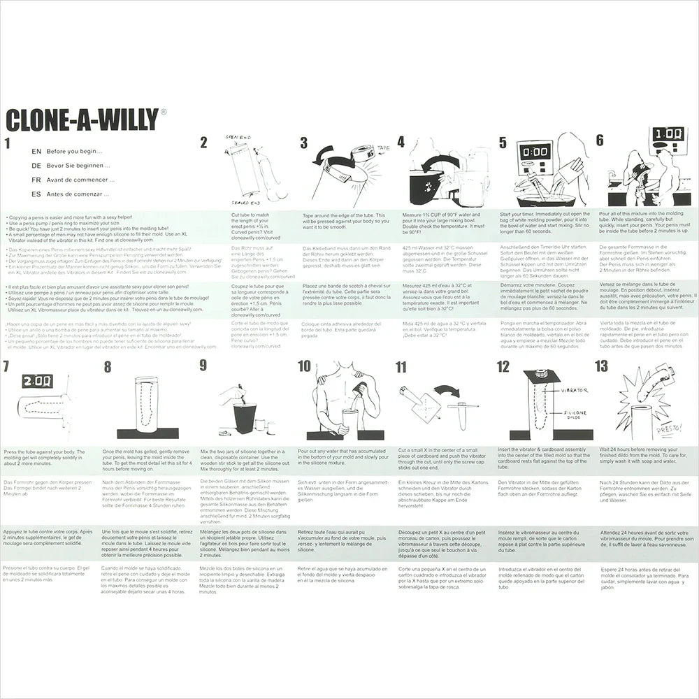 Clone-A-Willy Glow in the Dark in Blue Edmonton – product detail