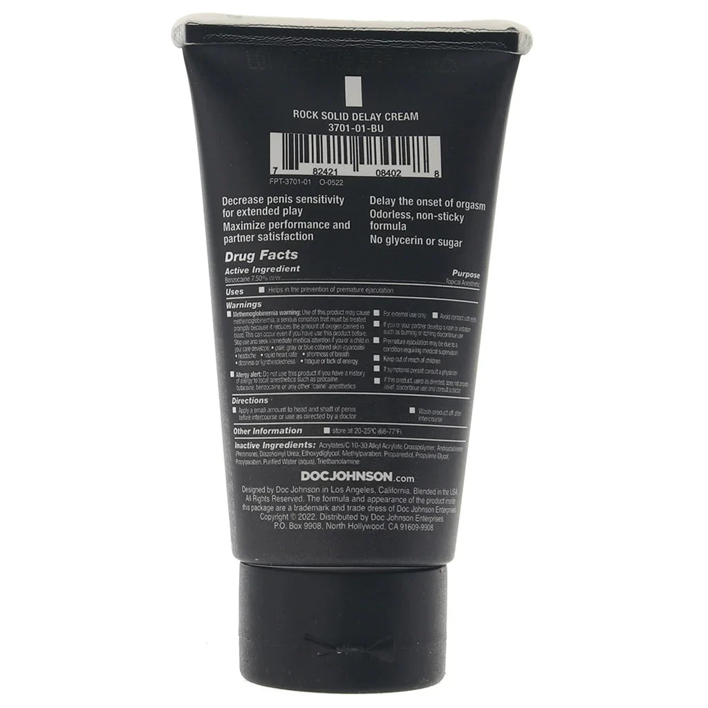 Rock Solid Delay Cream in 2oz - 2oz – Edmonton adult boutique – features