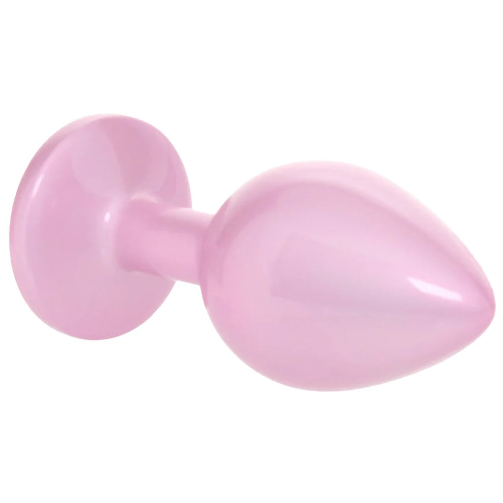 Rear Assets Pink Metal Butt Plug in Medium - Medium – Edmonton adult boutique – features