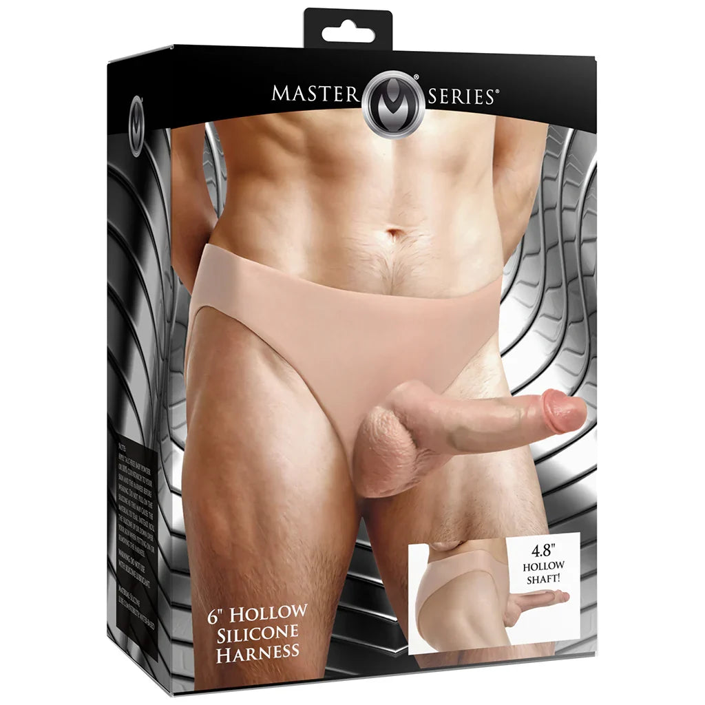 Master Series 6 Inch Hollow Silicone Harness — buy in Edmonton | Heaven Boutique
