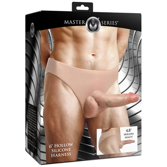 Master Series 6 Inch Hollow Silicone Harness — buy in Edmonton | Heaven Boutique