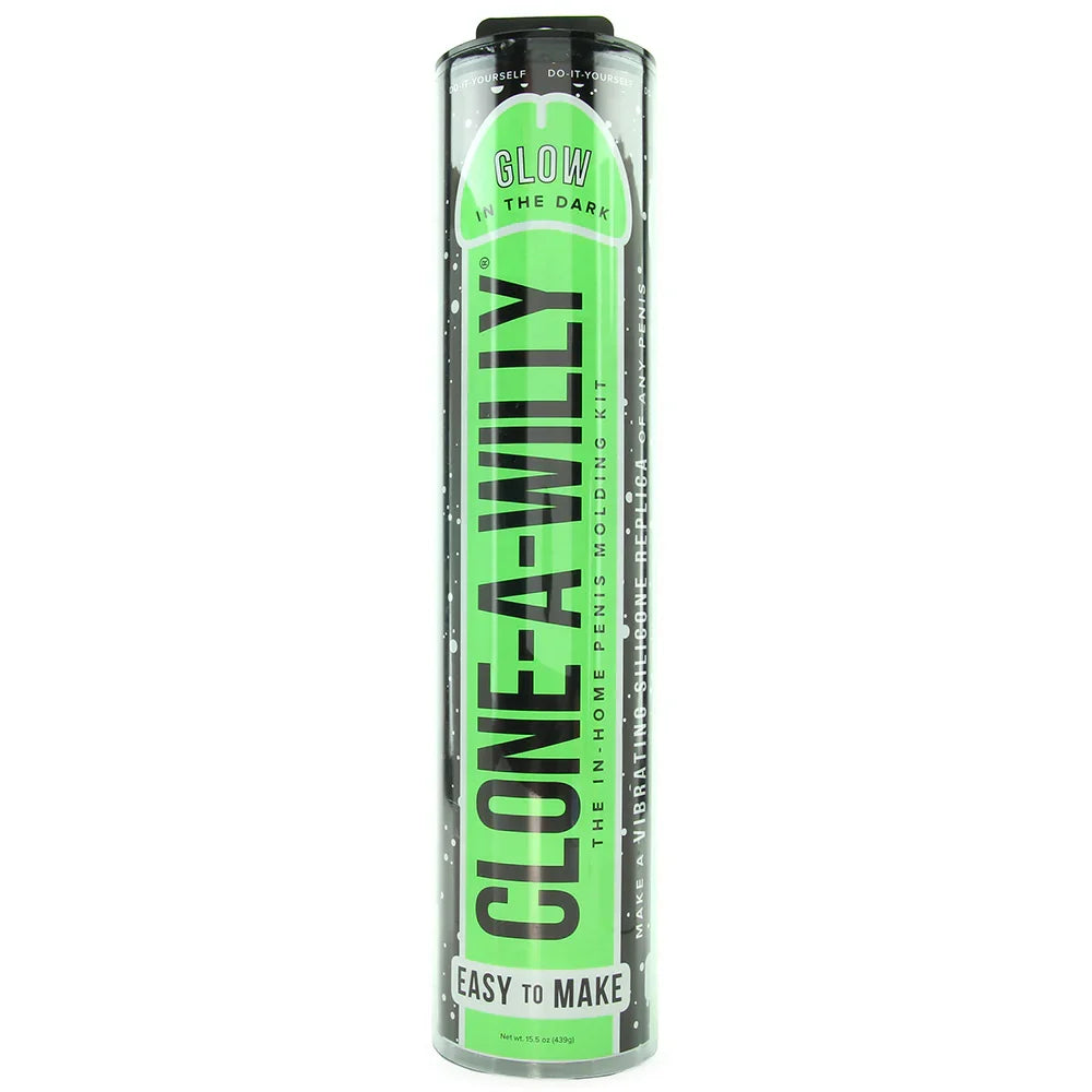 Clone-A-Willy Vibrator Kit in Glow in the Dark – Edmonton adult store – close-up view