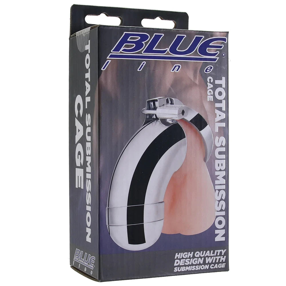 Blue Line Total Submission Cock Cage — buy in Edmonton | Heaven Boutique