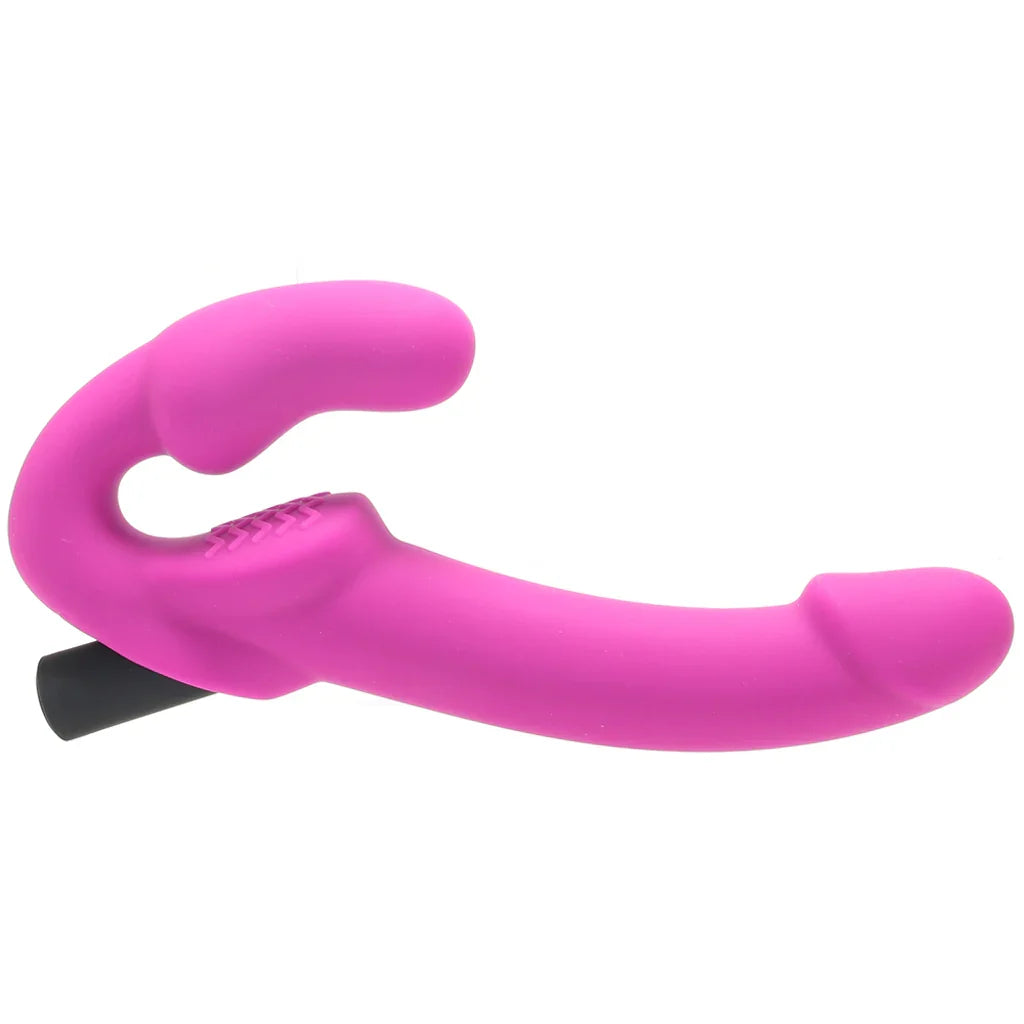 Temptasia Estella Vibrating Strapless Dildo – Heaven Boutique Edmonton – side view
