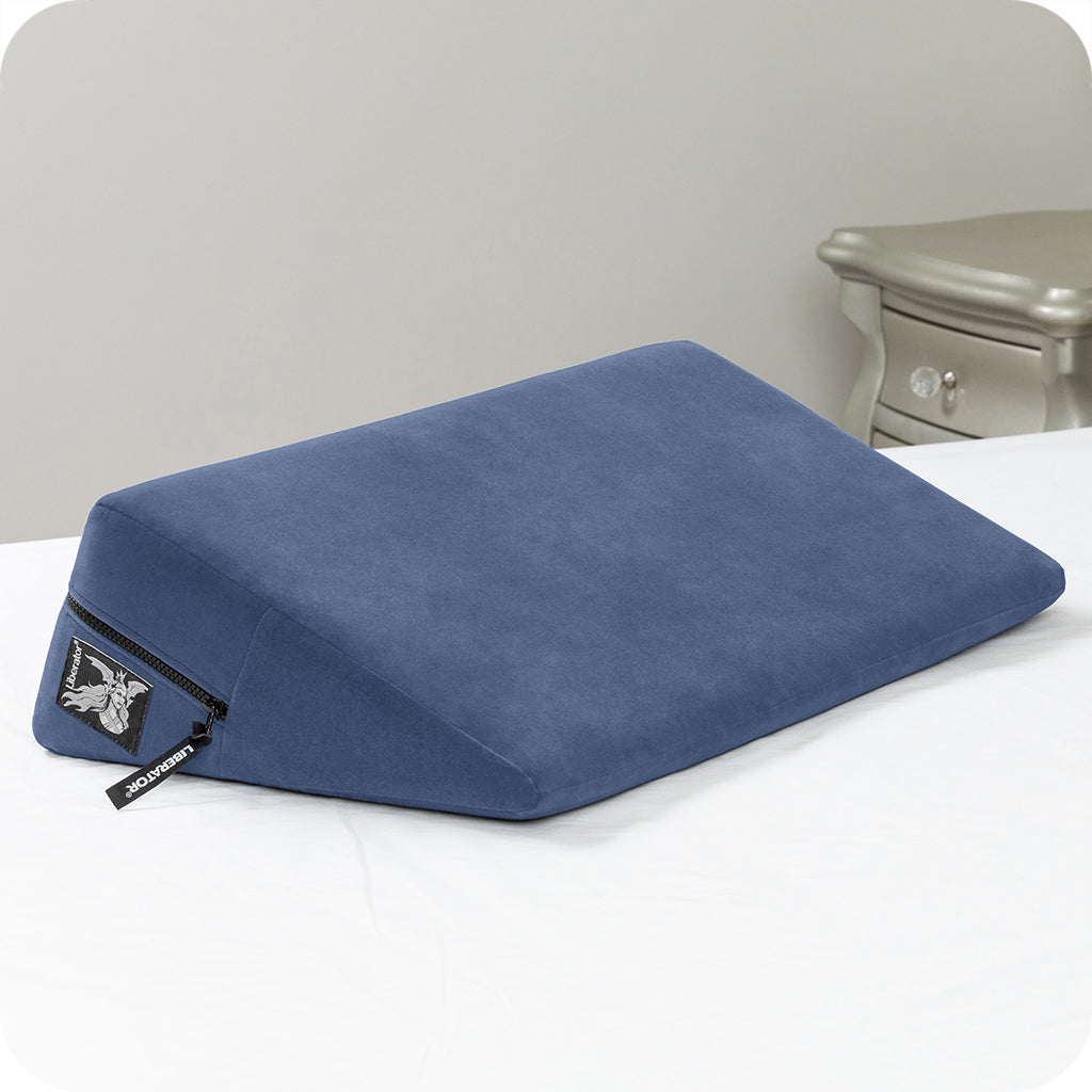 Wedge Sex Pillow in Velvet Blue — image 5