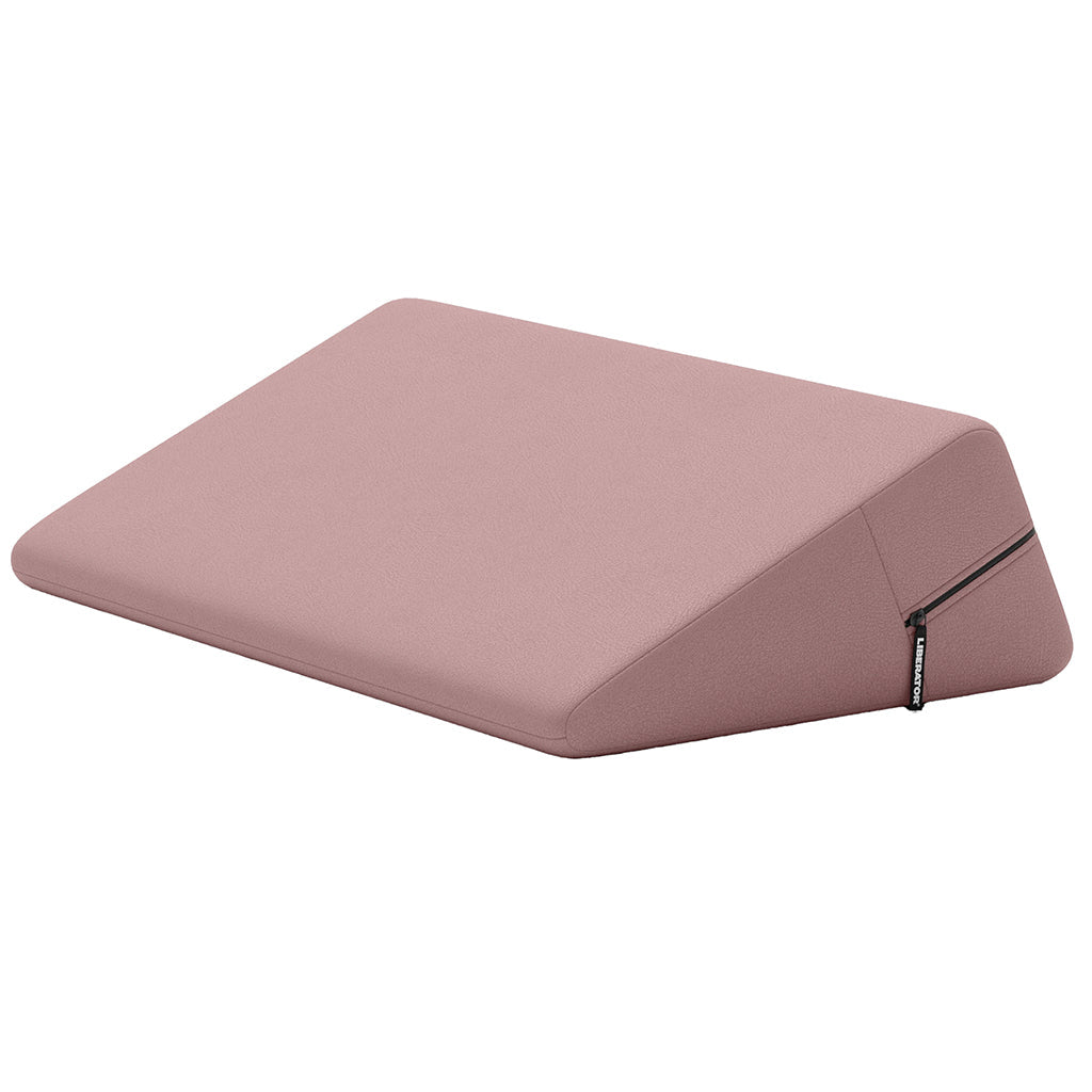 Wedge Premium Faux Leather Sex Pillow in Passion Pink — image 2