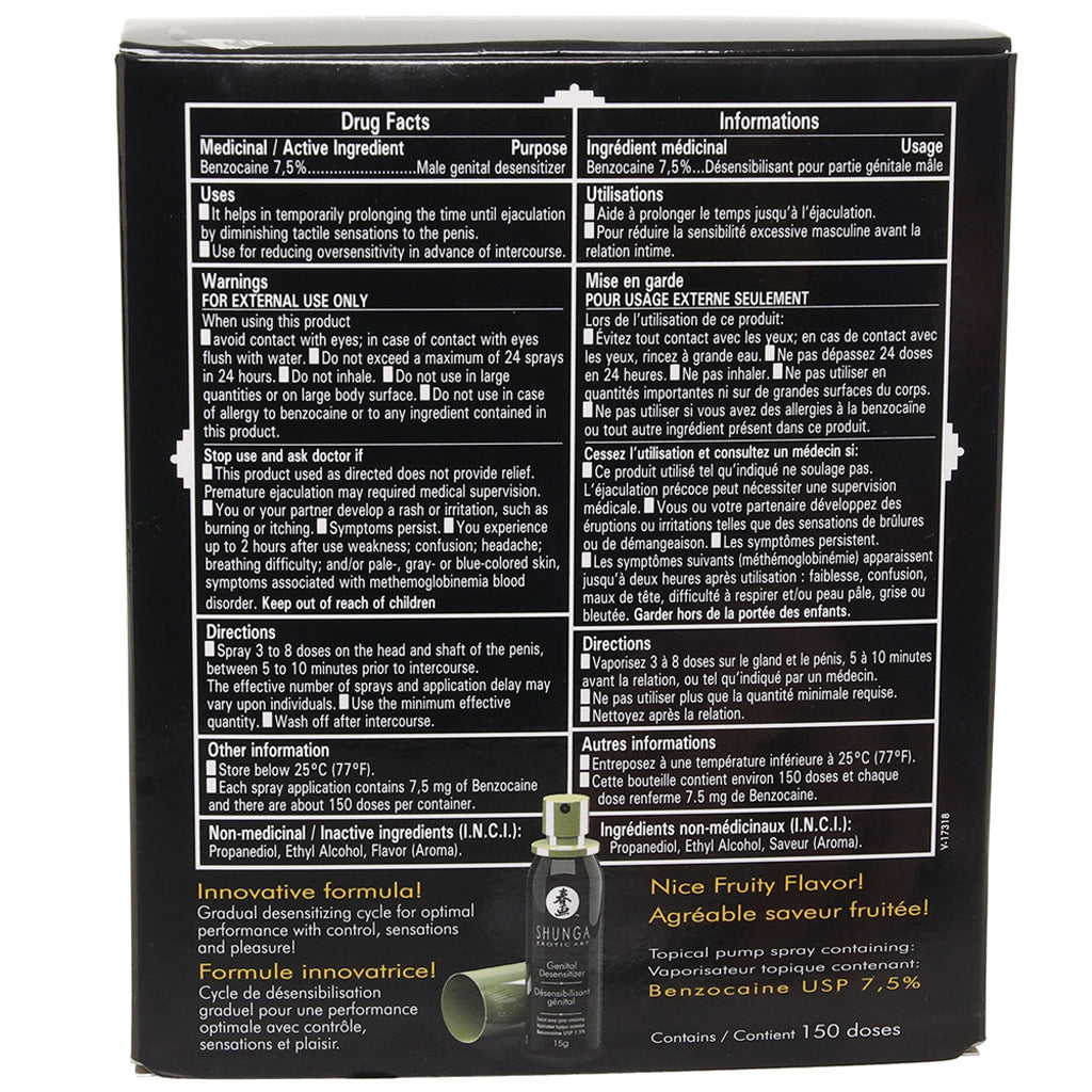 Shunga Desensitizer Spray for Men — Heaven Boutique Edmonton 5