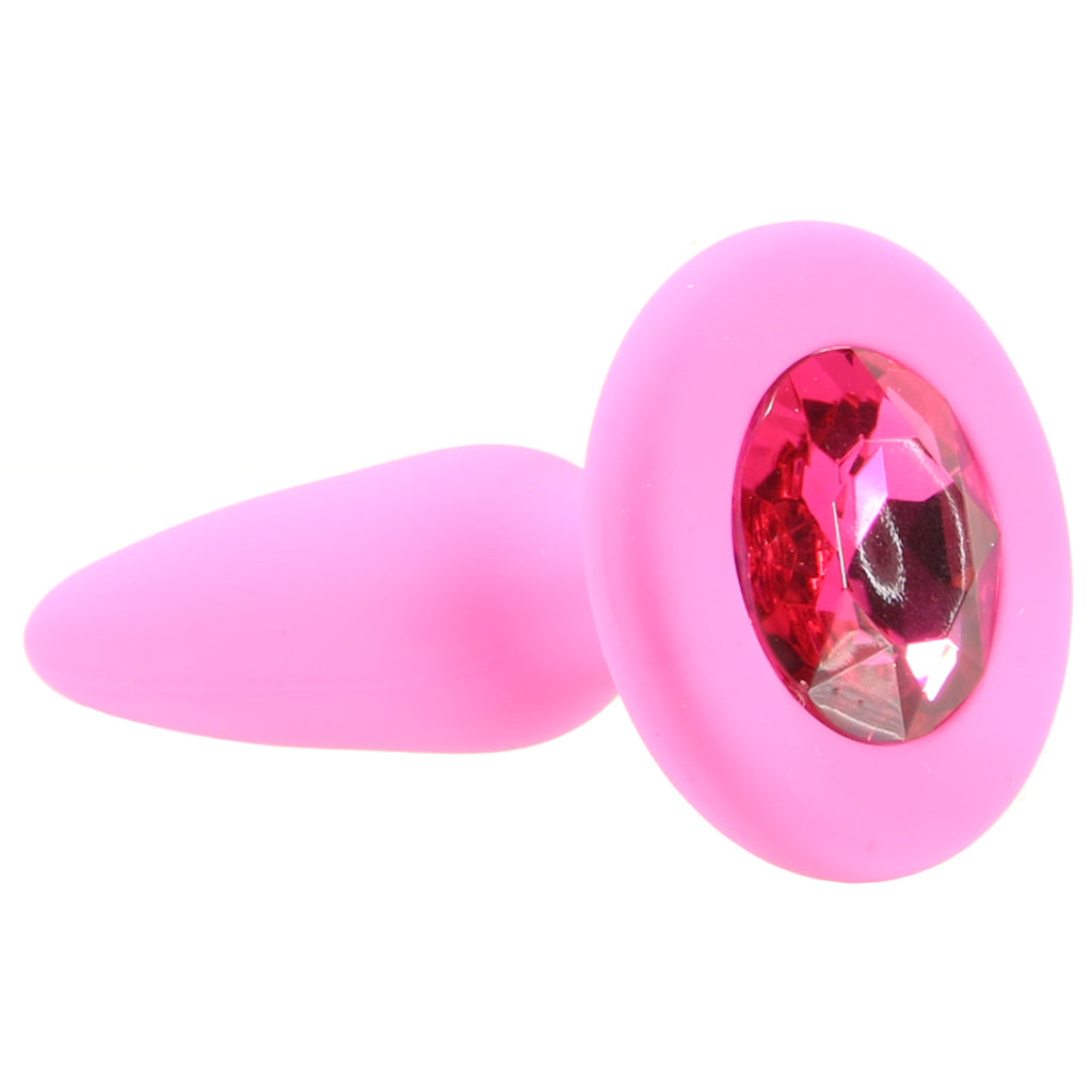 Glams Mini Pink Gem Silicone Butt Plug — Heaven Boutique Edmonton 5