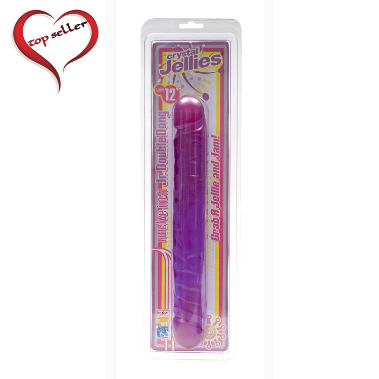 Crystal Jellies 12 Jr. Double Dong Purple